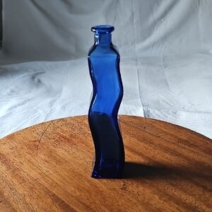 Vintage Cobalt Blue Glass Vase